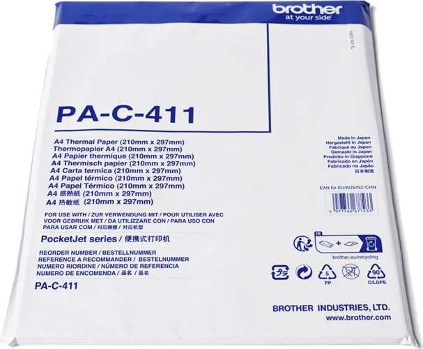 Brother PAC411 A4 Thermal Cut Sheet Paper – Brother Printers & Accessories | ACP Online