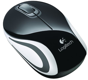 Logitech M187 USB Wireless Mini Mouse - Black