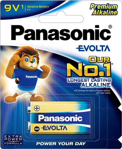 Panasonic Evolta 9V Alkaline Battery 1 Pack – Batteries & Chargers | ACP Online