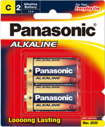 Panasonic C Alkaline Battery 2 Pack – Batteries & Chargers | ACP Online