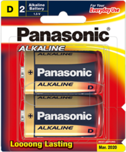 Panasonic D Alkaline Battery 2 Pack – Batteries & Chargers | ACP Online