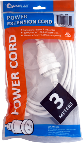 Sansai Power Extension Lead - 3 Meter – Surge & Spike Protectors | ACP Online