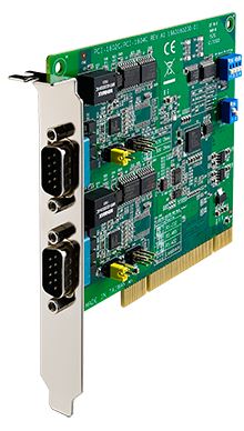 Advantech 2 Port RS-232/422/485 PCI Card - Surge Protection