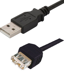 Digitus USB 2.0 Type A (M) to USB Type A (F) Extension Cable 1.8m