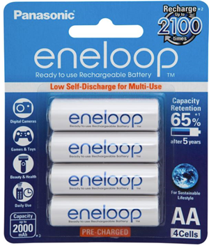 Panasonic Eneloop AA Rechargeable Battery 4 Pack