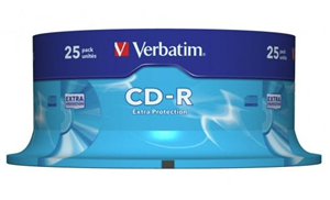 Verbatim CD-R 52x 25 Pack on Spindle