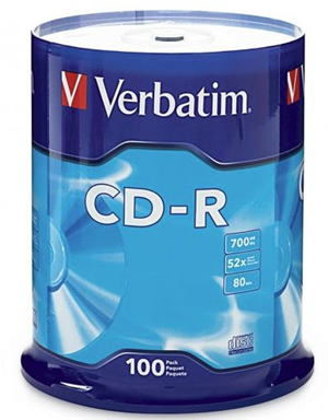 Verbatim CD-R 52x 100 Pack on Spindle