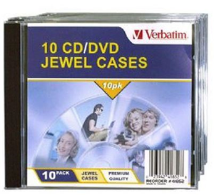 Verbatim CD/DVD 10 Pack Clear Slim Cases