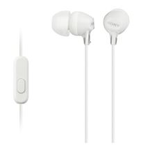 Sony MDREX15AP In Ear Headphones w/Smart Phone Control White
