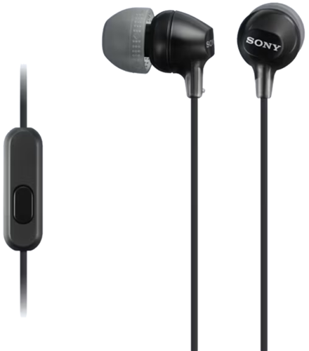 Sony MDREX15APB In Ear Headphone w/Smart Phone Control Black – Headset / Microphone | ACP Online