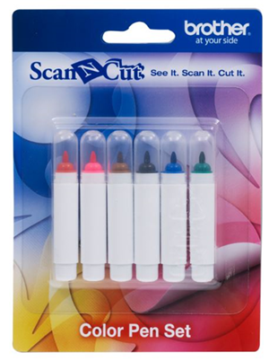Brother CAPEN1 Scan N Cut Fabric - Six Colour Pen Set