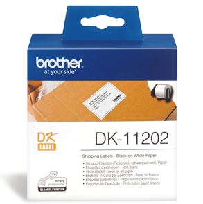 Brother DK11202 300 Shipping/Name Badge Labels 62mm x 100mm