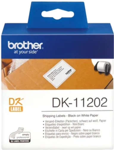 Brother DK11202 300 Shipping/Name Badge Labels 62mm x 100mm – POS - Consumables | ACP Online