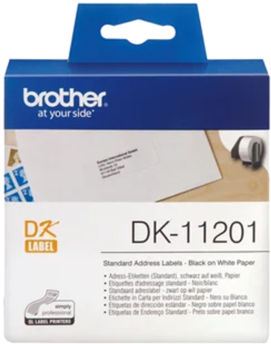 Brother DK11201 400 Standard Address Labels 29mm x 90mm – POS - Consumables | ACP Online