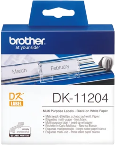 Brother DK11204 400 Multi-Purpose Address Labels 17mm x 54mm – POS - Consumables | ACP Online
