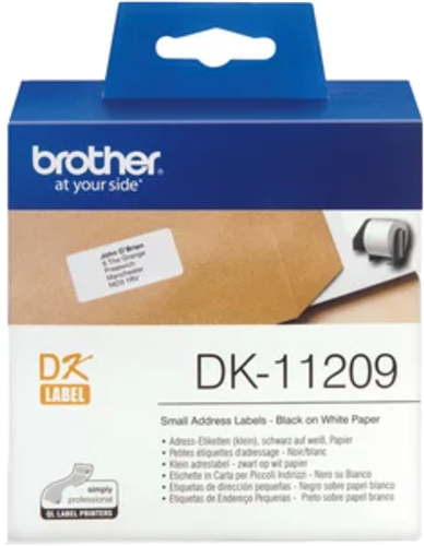 Brother DK11209 800 Small Address Labels 29mm x 62mm – POS - Consumables | ACP Online
