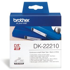 Brother DK22210 Continuous Length Paper Label Tape 29mm x 30.48m