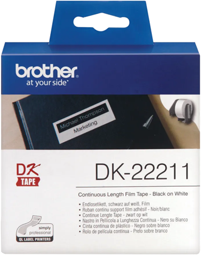 Brother DK22211 Continuous Length Paper Label Tape 29mm x 15.24m – POS - Consumables | ACP Online