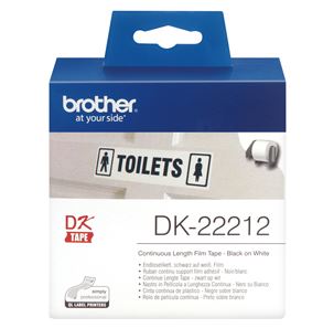 Brother DK22212 Continuous Length Paper Label Tape 62mm x 15.24m