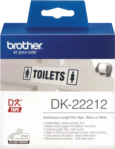 Brother DK22212 Continuous Length Film Tape 62mm x 15.24m – POS - Consumables | ACP Online