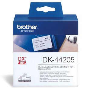 Brother DK44205 Continuous Paper Roll (Black Print on White) 62mm x 30.48m
