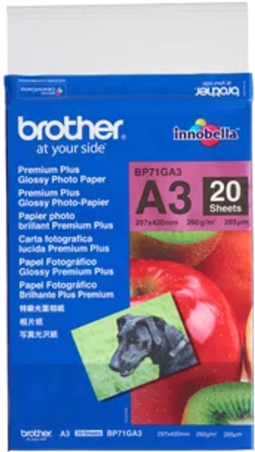 Brother BP71GA3 A3 Premium Glossy Photo Paper 260GSM 20 Sheets – Printer Consumables | ACP Online