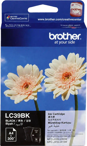 Brother LC39BK Black Ink Cartridge – Printer Consumables | ACP Online