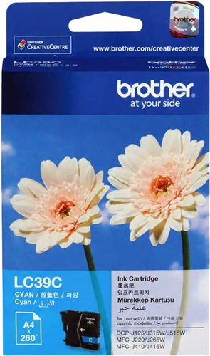 Brother LC39C Cyan Ink Cartridge – Printer Consumables | ACP Online