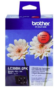 Brother LC39K2PK Black Ink Cartridge Twin Pack