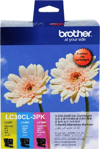 Brother LC39CL3PK CMY Colour Ink Cartridges (Triple Pack) – Printer Consumables | ACP Online