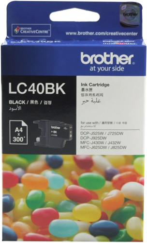 Brother LC40BK Black Ink Cartridge – Printer Consumables | ACP Online