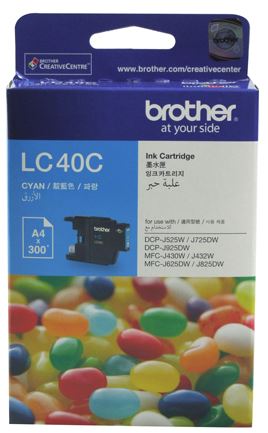 Brother LC40C Cyan Ink Cartridge