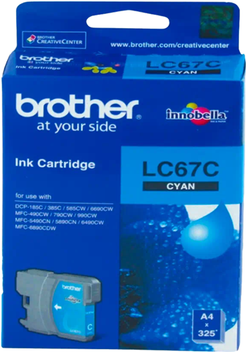 Brother LC67C Cyan Ink Cartridge – Printer Consumables | ACP Online
