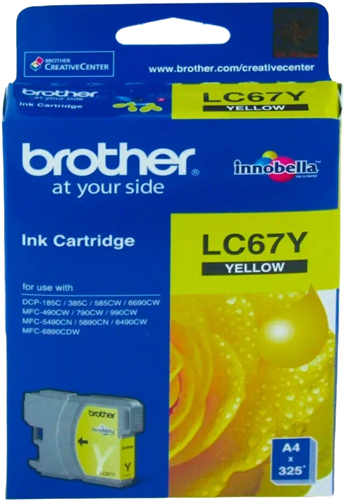 Brother LC67Y Yellow Ink Cartridge – Printer Consumables | ACP Online