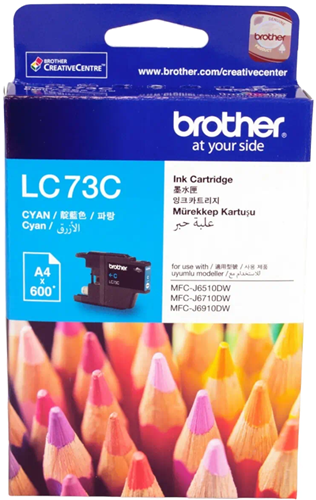 Brother LC73C Cyan Ink Cartridge – Printer Consumables | ACP Online