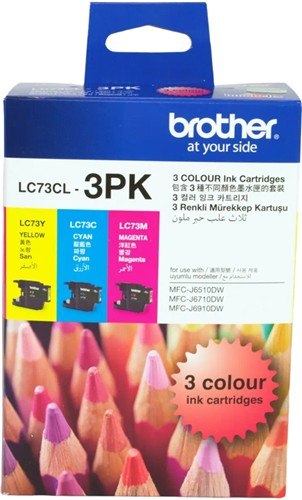 Brother LC73CL3PK CMY Colour Ink Cartridges (Triple Pack) – Printer Consumables | ACP Online