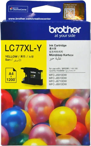 Brother LC77XLY Yellow High Yield Ink Cartridge – Printer Consumables | ACP Online