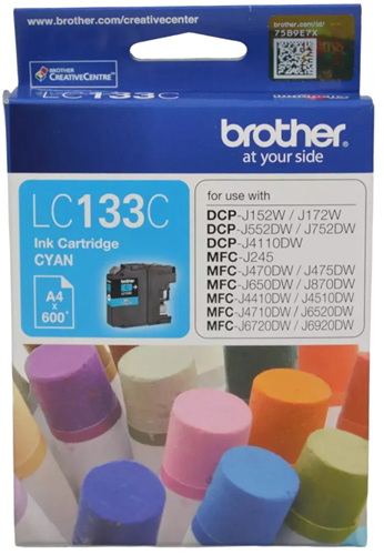 Brother LC133C Cyan Ink Cartridge – Printer Consumables | ACP Online
