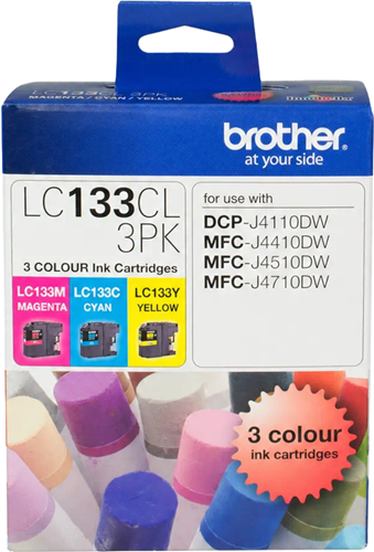 Brother LC133CL3PK CMY Colour Ink Cartridges (Triple Pack) – Printer Consumables | ACP Online