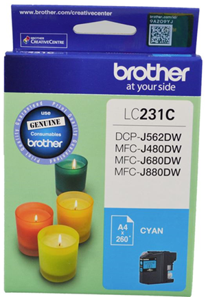 Brother LC231C Cyan Ink Cartridge
