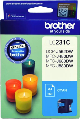 Brother LC231C Cyan Ink Cartridge – Printer Consumables | ACP Online