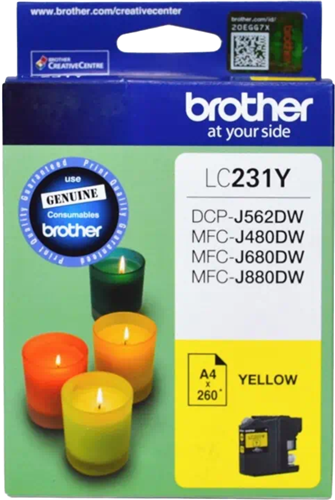 Brother LC231Y Yellow Ink Cartridge – Printer Consumables | ACP Online
