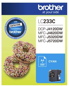 Brother LC233C Cyan Ink Cartridge