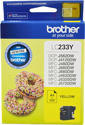 Brother LC233Y Yellow Ink Cartridge – Printer Consumables | ACP Online