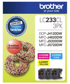 Brother LC233CL3PK Colour Ink Cartridge Triple Pack