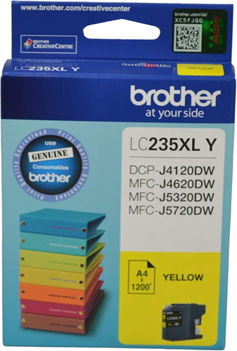 Brother LC235XLY Yellow High Yield Ink Cartridge – Printer Consumables | ACP Online