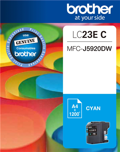 Brother LC23EC Cyan Ink Cartridge – Printer Consumables | ACP Online