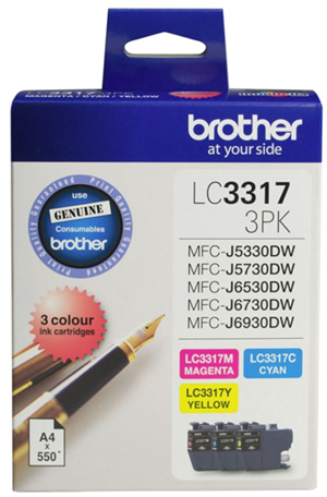 Brother LC33173PK Colour Ink Cartridge Triple Pack