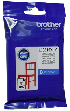 Brother LC3319XLC Cyan High Yield Ink Cartridge