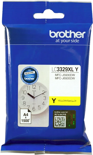Brother LC3329XLY Yellow High Yield Ink Cartridge – Printer Consumables | ACP Online